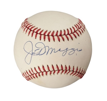 Joe DiMaggio Single-Signed Official American League Baseball